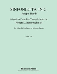 cover Sinfonietta in G Orchestra sheet music cover